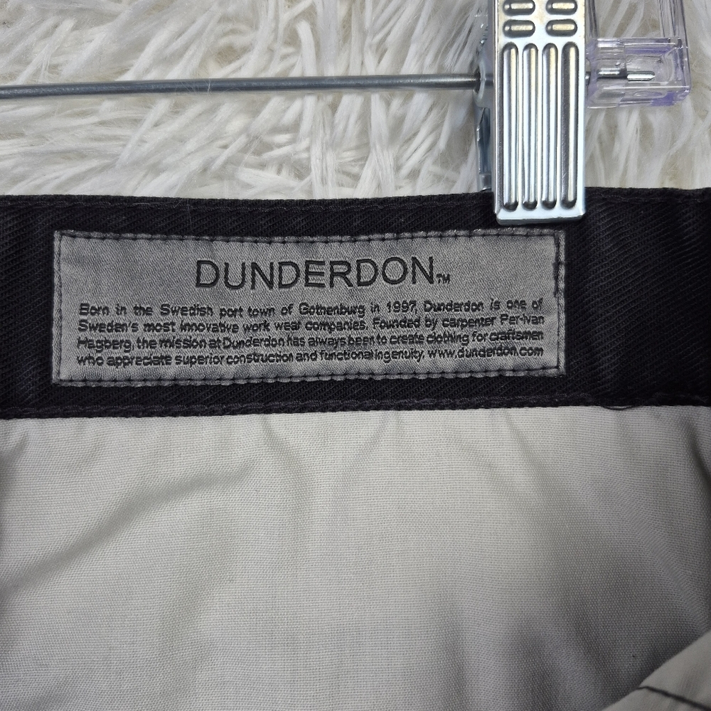 Dunderdon Mens‎ Black Slim Straight Leg Jeans 32x30 Casual Workwear Classic - Picture 6 of 12